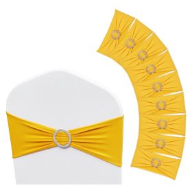 VEVOR Stretch Spandex Chair Sashes, Chair Slipcover and Stretch Chair Sash with Round Buckle, Elastic Chair Bands, Fitting Wedding, Holiday, Banquet
