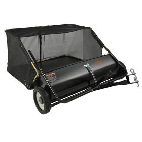 Lawn Sweeper Tow Behind Leaf Yard Collector 42.5" 25 Cu. Ft. Adjustable