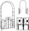 Garden Climbing Plants Arch Door for Outdoor Pergola Archway Decor