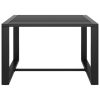 3 Piece Patio Lounge Set with Cushions Aluminum Anthracite
