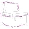 4 Piece Patio Lounge Set with Cushions Aluminum Anthracite
