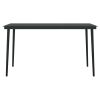7 Piece Patio Dining Set Black