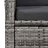 3 Piece Patio Dining Set Gray