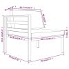 3 Piece Patio Lounge Set with Cushions Aluminum Anthracite