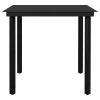 5 Piece Patio Dining Set Brown