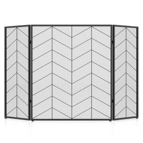 52 x 31 Inch Fireplace Screen (Style: A)
